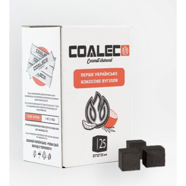 Кокосовый уголь для кальяна «Coalec» 1 кг  Без Упаковки