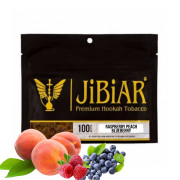 Табак Jibiar Raspberry Peach Blueberry (Малина Персик Черника) 100 гр Просрочка