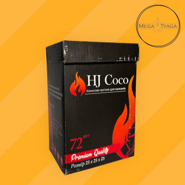 Кокосовый уголь для кальяна «HJ Coco» 1 кг упаковка