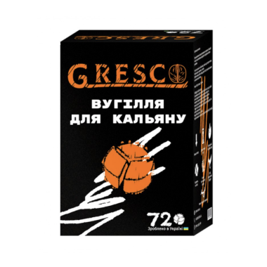 Ореховый уголь Gresco 1 кг под калауд упаковка