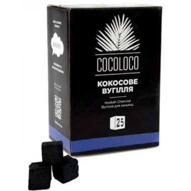 УГОЛЬ КОКОСОВЫЙ ХМАРА КОКОЛОКО COCOLOCO 72 КУБИКА 1 КГ, megatyaga.com.ua